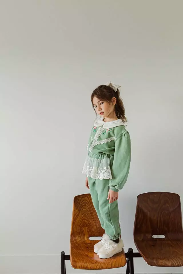Berry Berry - Korean Children Fashion - #minifashionista - Dong Beak Flower Sweatshirt - 4