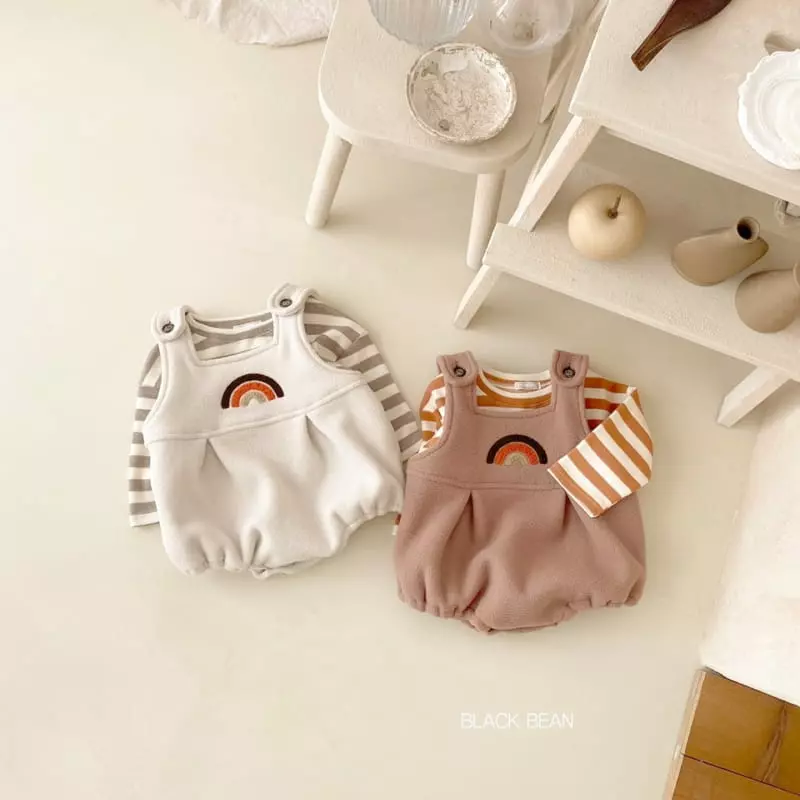 Black Bean - Korean Baby Fashion - #babyboutique - Bookle Bebe Top Bottom Set