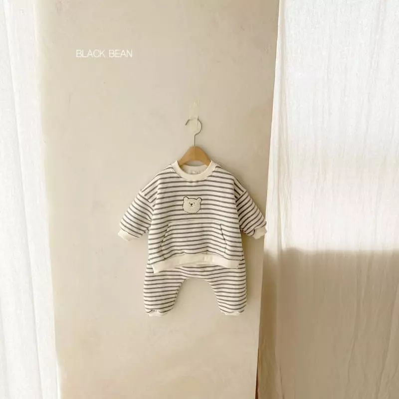 Black Bean - Korean Baby Fashion - #babyboutique - Cocoa Fleece Bebe Top Bottom Set - 8