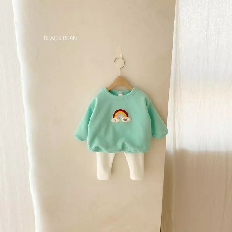 Black Bean - Korean Baby Fashion - #babyboutiqueclothing - Rainbow Bebe Fleece Top Bottom Set - 3