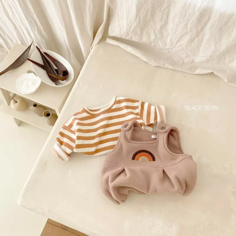 Black Bean - Korean Baby Fashion - #babyboutiqueclothing - Bookle Bebe Top Bottom Set - 2