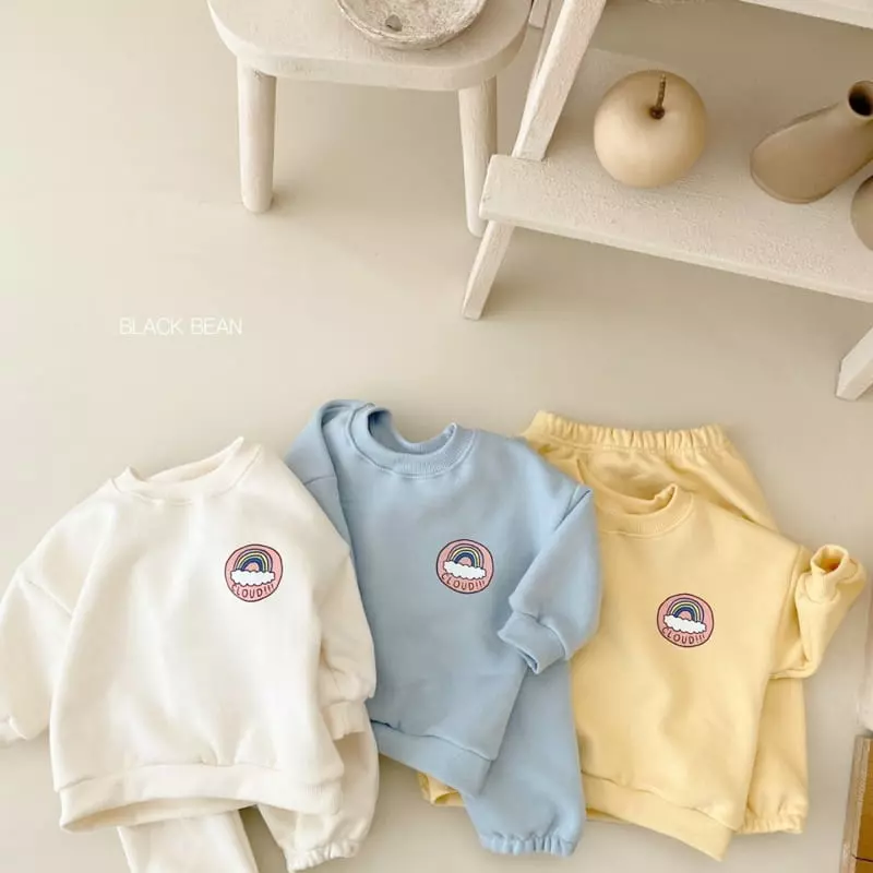 Black Bean - Korean Baby Fashion - #babyboutiqueclothing - Cloud Fleece Bebe Top Bottom Set - 11