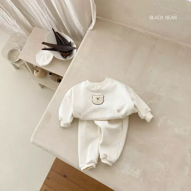 Black Bean - Korean Baby Fashion - #babyboutiqueclothing - Cocoa Fleece Bebe Top Bottom Set - 9
