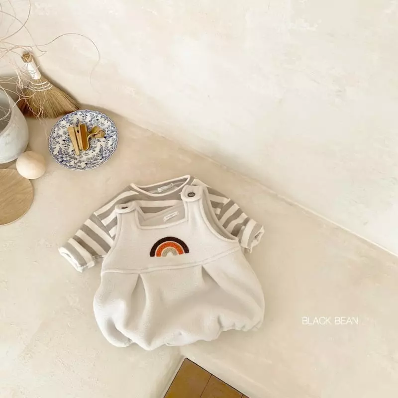 Black Bean - Korean Baby Fashion - #babyclothing - Bookle Bebe Top Bottom Set - 4
