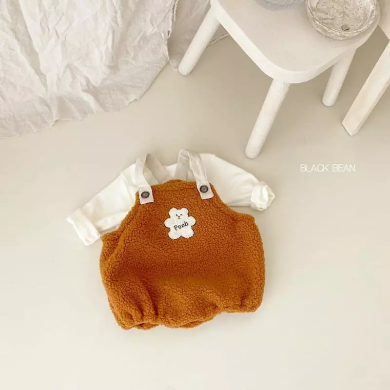 Black Bean - Korean Baby Fashion - #babyfashion - Pooh Bebe Top Bottom Set - 3