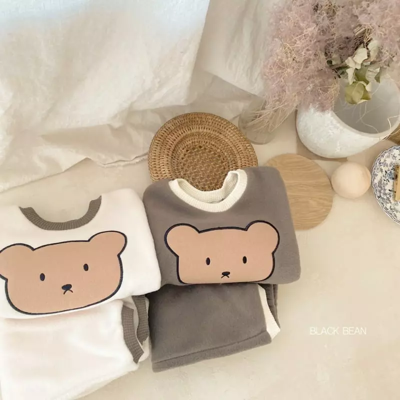 Black Bean - Korean Baby Fashion - #babyfashion - Poly Bebe Top Bottom Set - 2