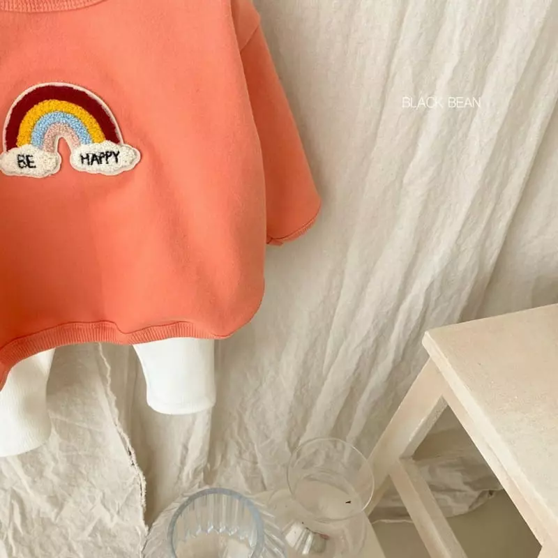 Black Bean - Korean Baby Fashion - #babygirlfashion - Rainbow Bebe Fleece Top Bottom Set - 7