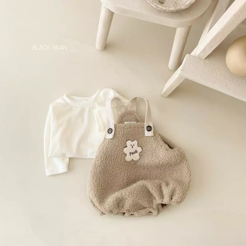 Black Bean - Korean Baby Fashion - #babygirlfashion - Pooh Bebe Top Bottom Set - 5