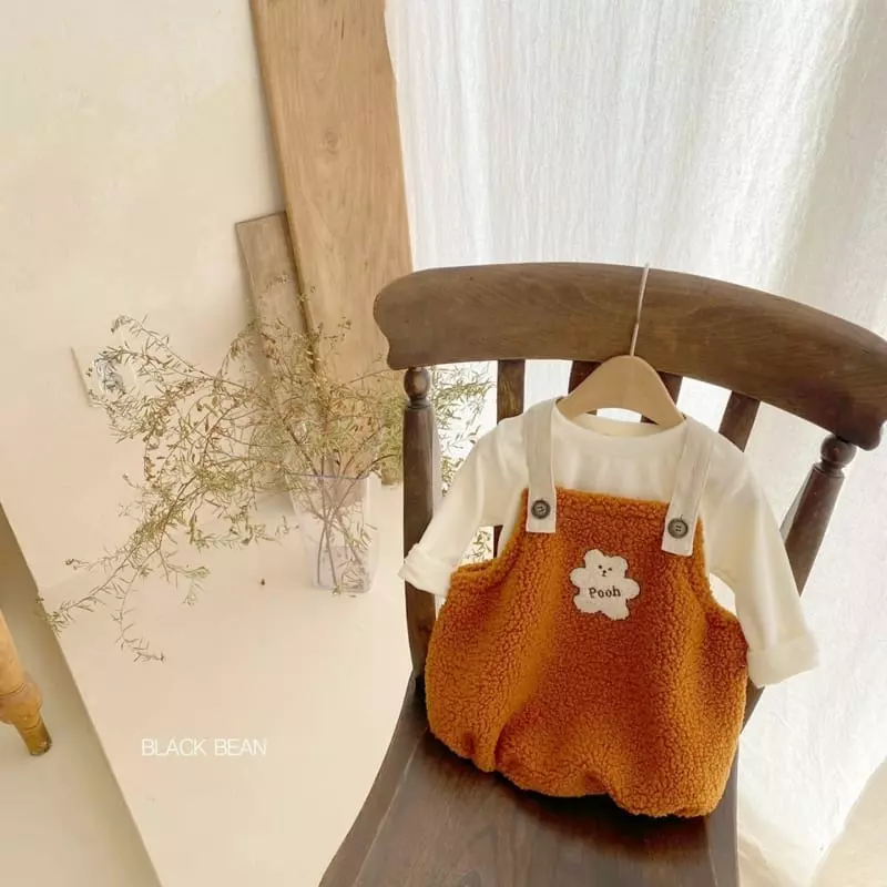 Black Bean - Korean Baby Fashion - #babylifestyle - Pooh Bebe Top Bottom Set - 6