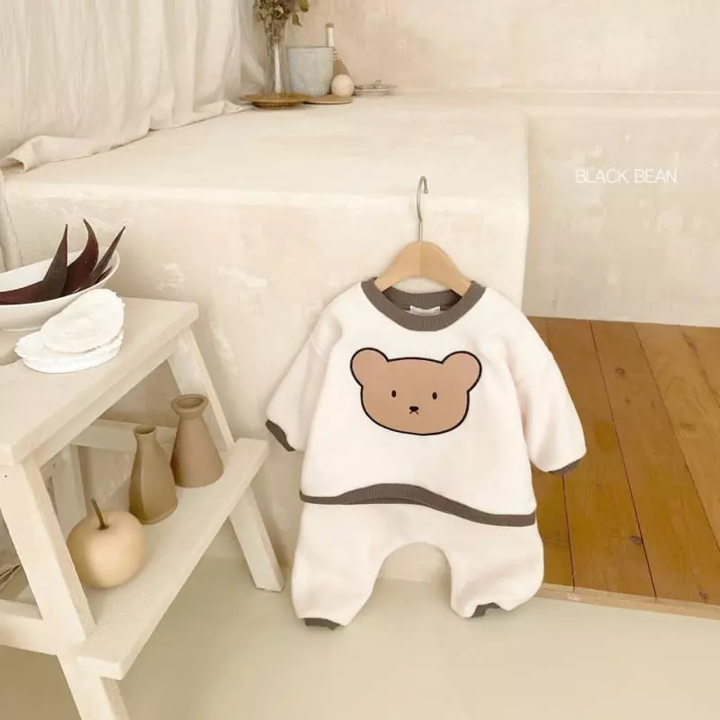 Black Bean - Korean Baby Fashion - #babylifestyle - Poly Bebe Top Bottom Set - 5