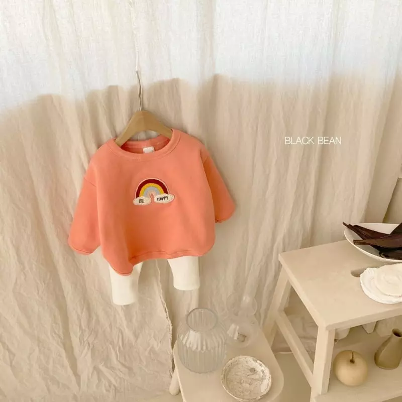 Black Bean - Korean Baby Fashion - #babyoninstagram - Rainbow Bebe Fleece Top Bottom Set - 9