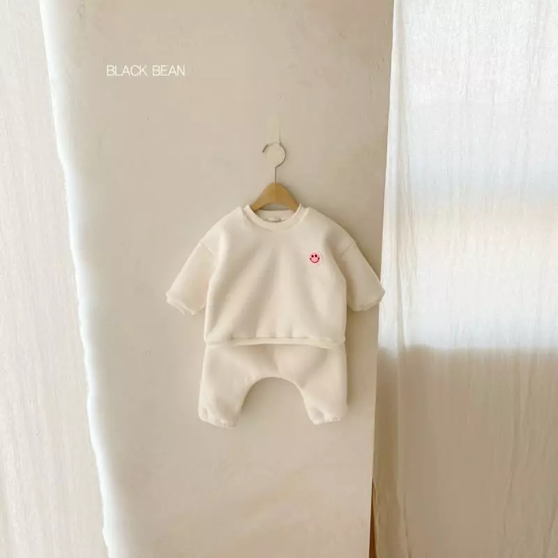 Black Bean - Korean Baby Fashion - #babylifestyle - Mochi Fleece Bebe Top Bottom Set - 4