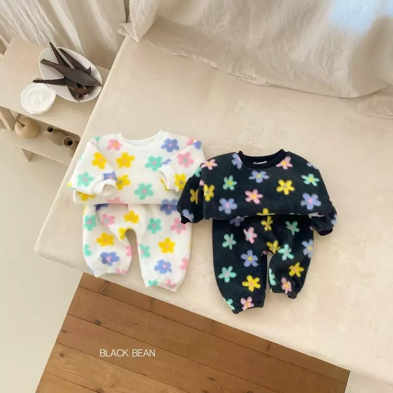 Black Bean - Korean Baby Fashion - #babyoninstagram - Madelien Fleece Bebe Top Bottom Set