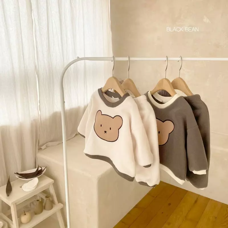 Black Bean - Korean Baby Fashion - #babyootd - Poly Bebe Top Bottom Set - 7
