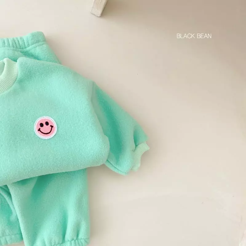 Black Bean - Korean Baby Fashion - #babyoutfit - Mochi Fleece Bebe Top Bottom Set - 6