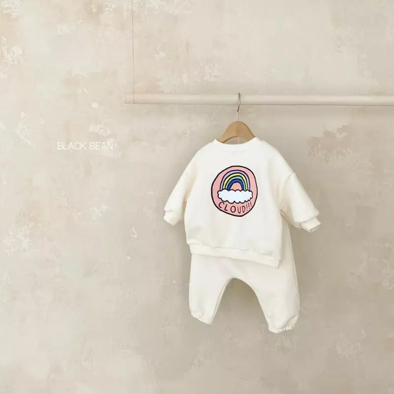 Black Bean - Korean Baby Fashion - #babywear - Cloud Fleece Bebe Top Bottom Set - 6