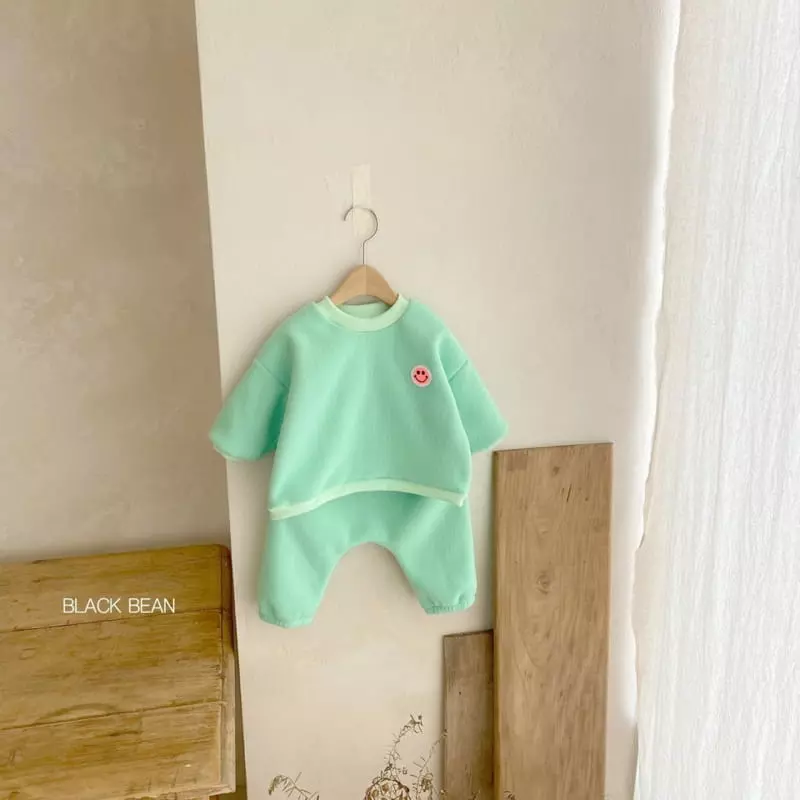 Black Bean - Korean Baby Fashion - #onlinebabyboutique - Mochi Fleece Bebe Top Bottom Set - 9