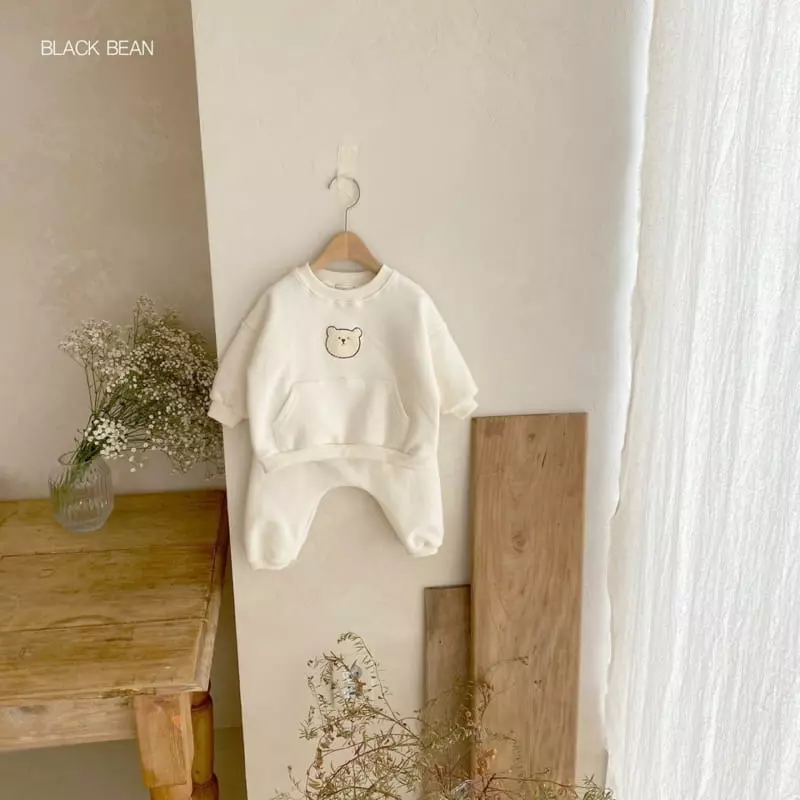 Black Bean - Korean Baby Fashion - #onlinebabyboutique - Cocoa Fleece Bebe Top Bottom Set - 5