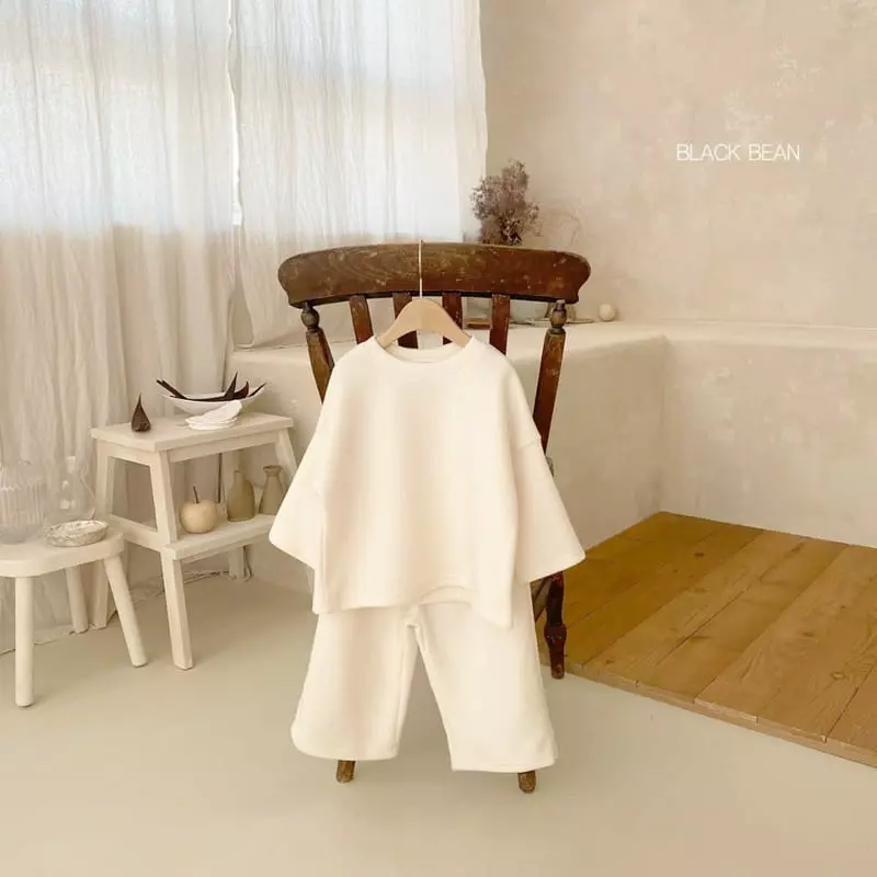 Black Bean - Korean Children Fashion - #Kfashion4kids - Sugare Fleece Top Bottom Set