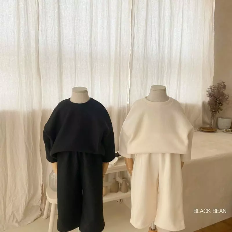 Black Bean - Korean Children Fashion - #childofig - Sugare Fleece Top Bottom Set - 7