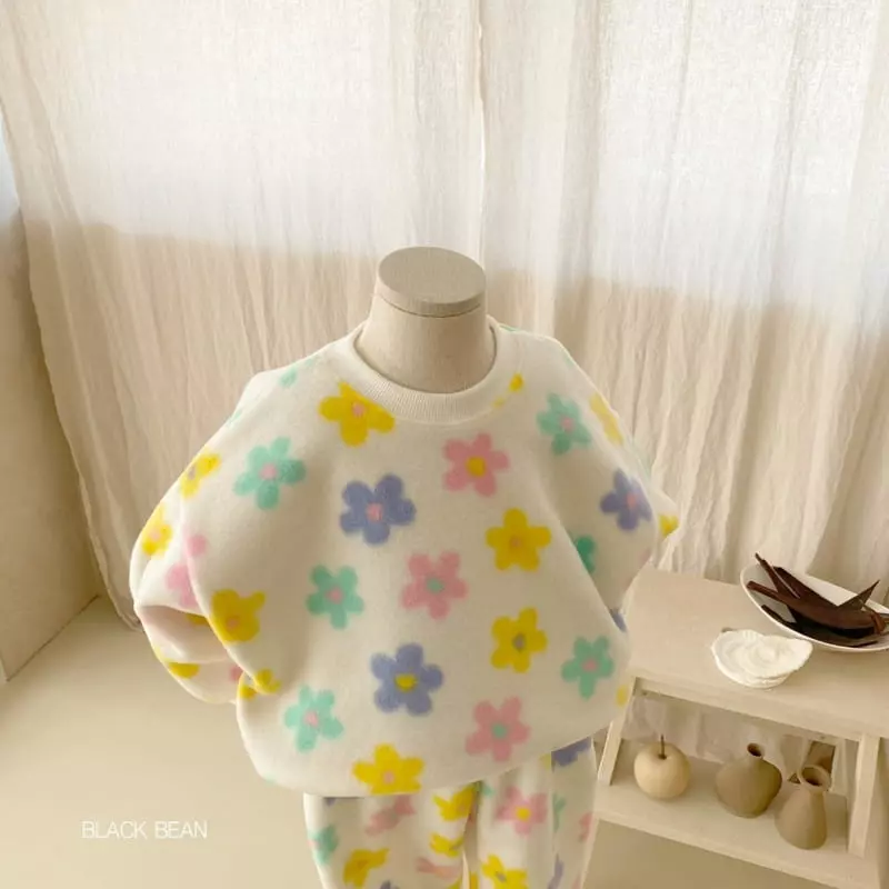 Black Bean - Korean Children Fashion - #childofig - Madelen Fleece Top Bottom Set - 5
