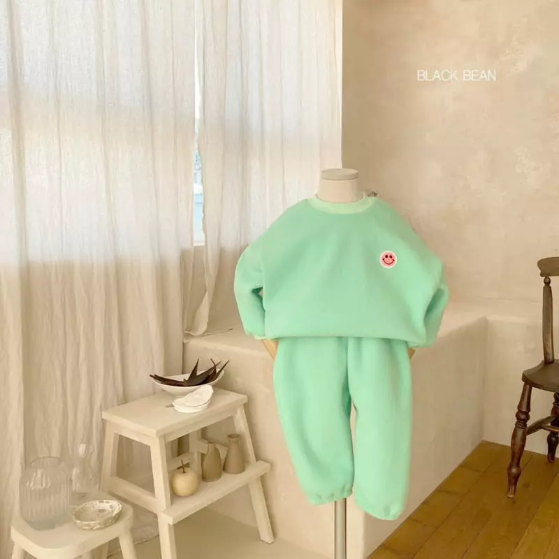 Black Bean - Korean Children Fashion - #childofig - Mochi Fleece Top Bottom Set - 4
