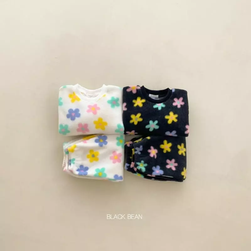 Black Bean - Korean Children Fashion - #childrensboutique - Madelen Fleece Top Bottom Set - 6