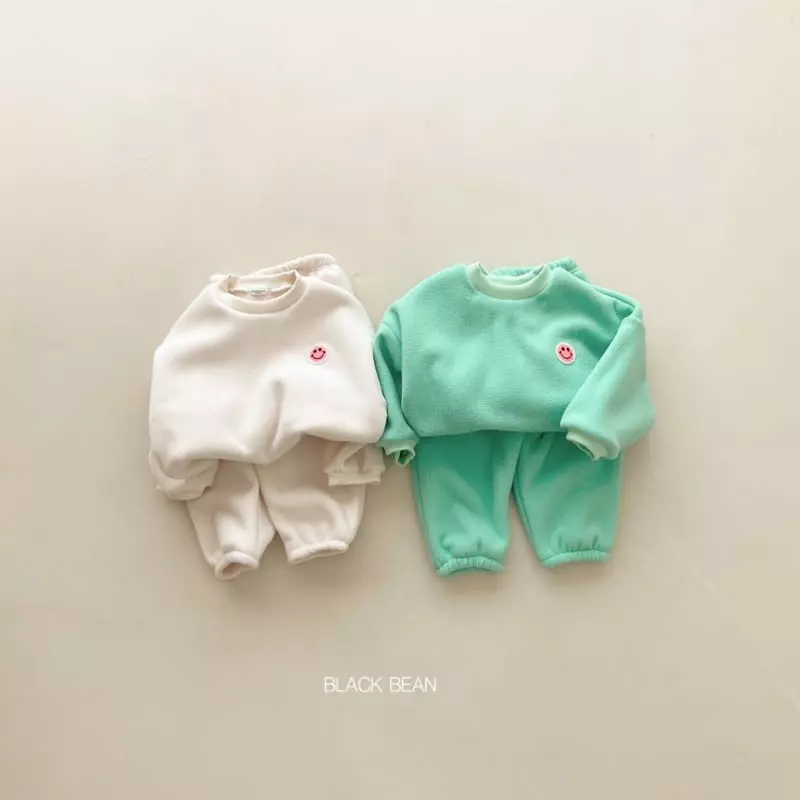 Black Bean - Korean Children Fashion - #childrensboutique - Mochi Fleece Top Bottom Set - 5