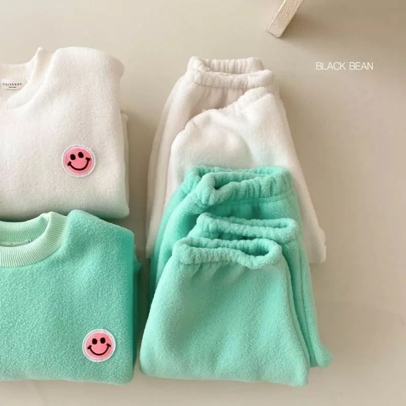 Black Bean - Korean Children Fashion - #designkidswear - Mochi Fleece Top Bottom Set - 6