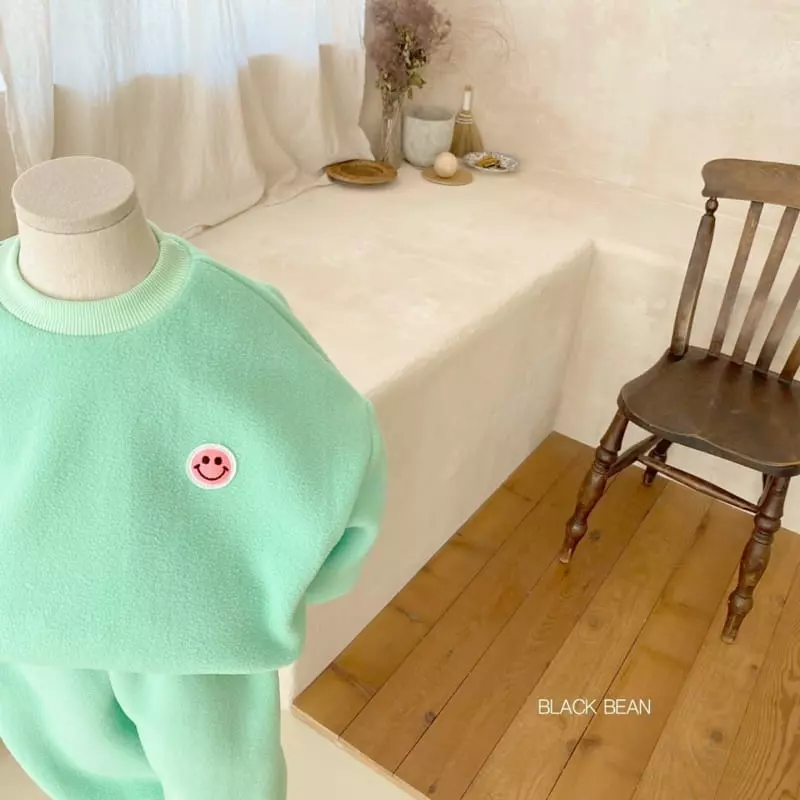 Black Bean - Korean Children Fashion - #discoveringself - Mochi Fleece Top Bottom Set - 7