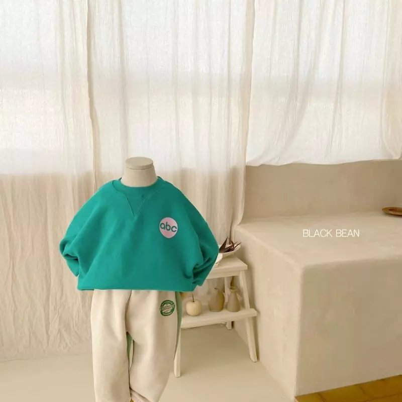 Black Bean - Korean Children Fashion - #kidsshorts - ABC Sweatshirt - 8
