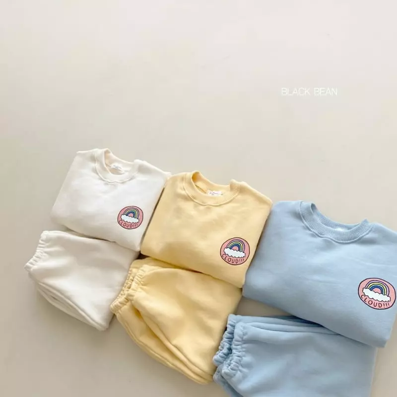 Black Bean - Korean Children Fashion - #littlefashionista - Cloude Top Bottom Set - 3
