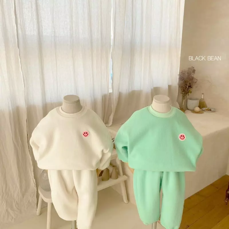 Black Bean - Korean Children Fashion - #minifashionista - Mochi Fleece Top Bottom Set