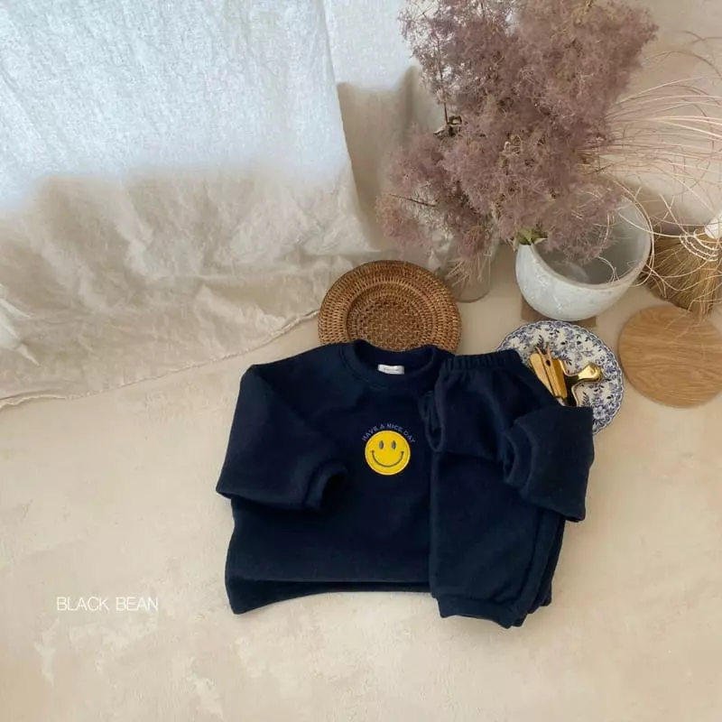Black Bean - Korean Children Fashion - #prettylittlegirls - Joa Fleece Top Bottom Set - 7
