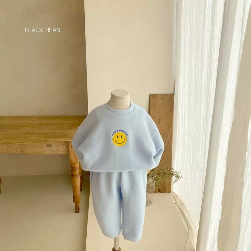 Black Bean - Korean Children Fashion - #toddlerclothing - Joa Fleece Top Bottom Set - 9