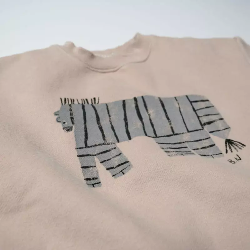 Boneoune - Korean Children Fashion - #childofig - Zebra Sweatshirt - 3