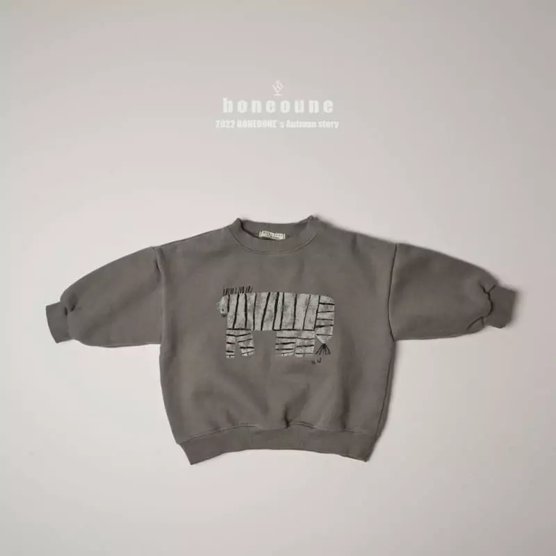 Boneoune - Korean Children Fashion - #childofig - Zebra Sweatshirt - 4
