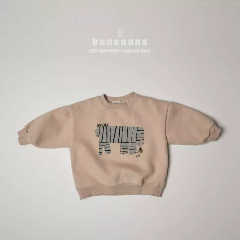 Boneoune - Korean Children Fashion - #designkidswear - Zebra Sweatshirt - 5