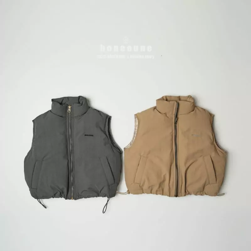 Boneoune - Korean Children Fashion - #discoveringself - Arc Down Vest