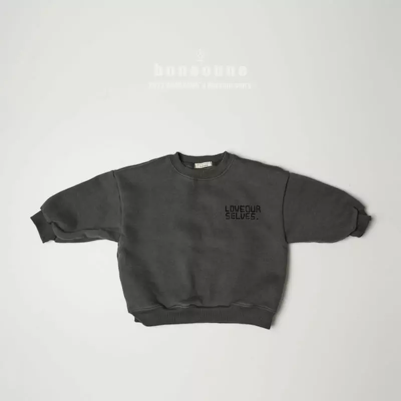 Boneoune - Korean Children Fashion - #fashionkids - Logo Sweatshirt - 8