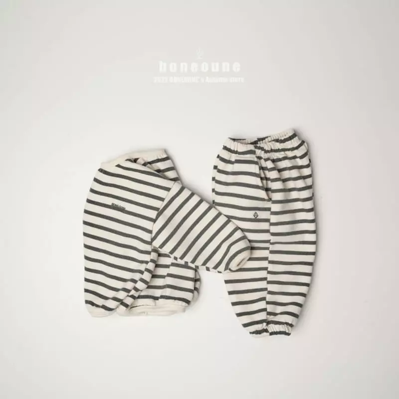 Boneoune - Korean Children Fashion - #kidsshorts - Warm Stripes Pants - 2