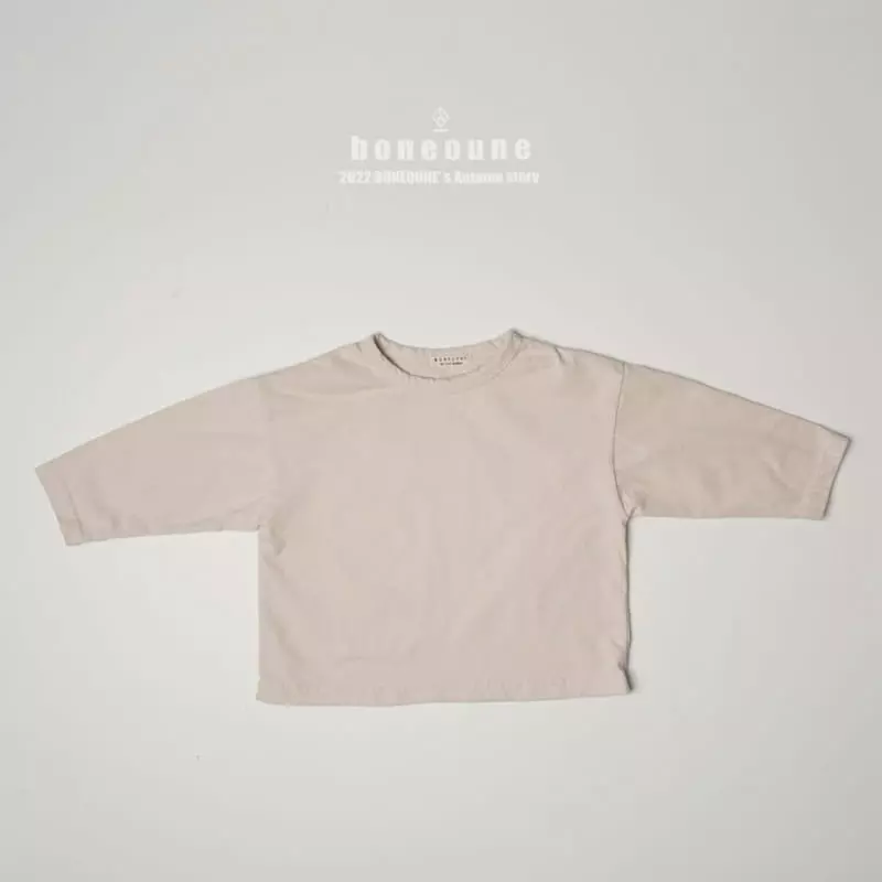 Boneoune - Korean Children Fashion - #kidsshorts - Peach Bone Tee - 7