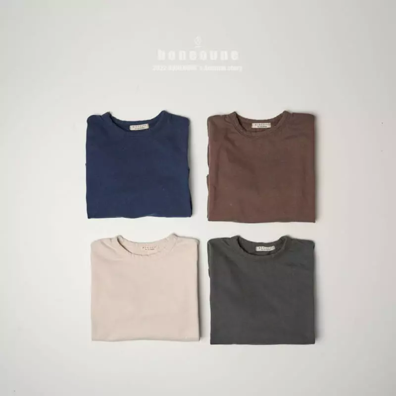 Boneoune - Korean Children Fashion - #kidsstore - Peach Bone Tee - 8