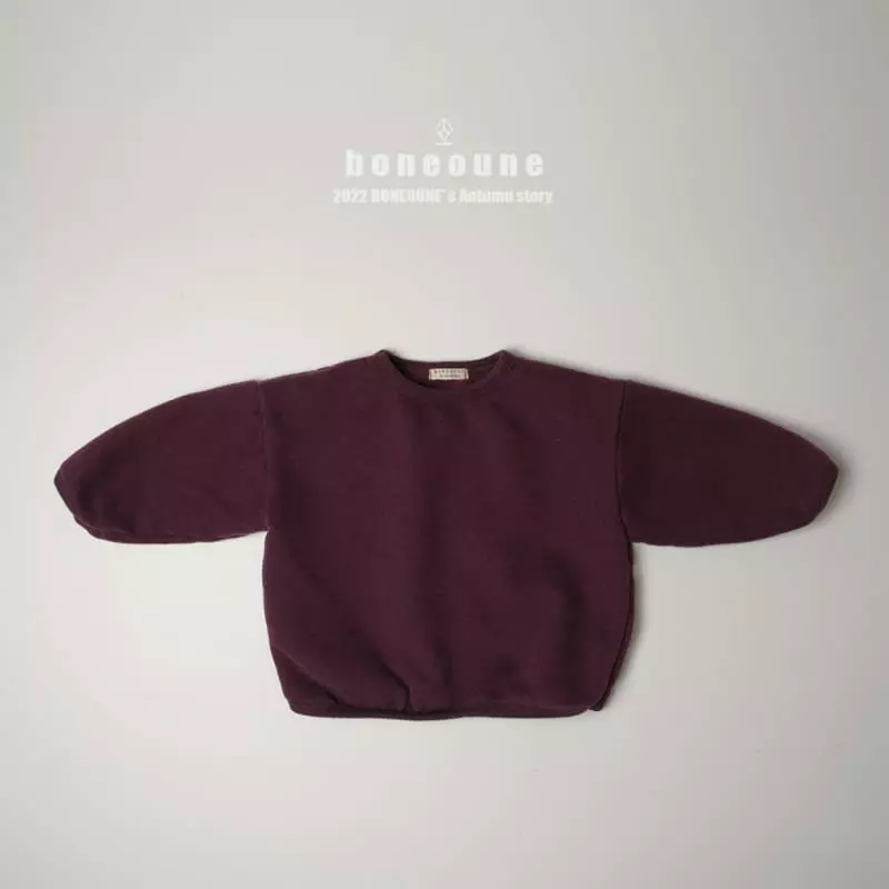 Boneoune - Korean Children Fashion - #kidzfashiontrend - Peach Mong Fleece Piping Tee - 7