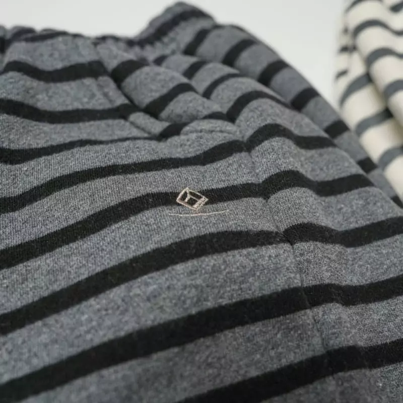 Boneoune - Korean Children Fashion - #kidsstore - Warm Stripes Pants - 4