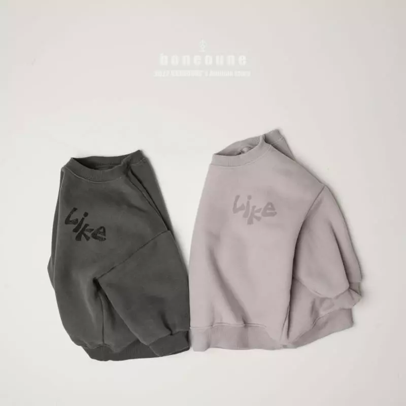 Boneoune - Korean Children Fashion - #kidzfashiontrend - Mono Like Sweatshirt