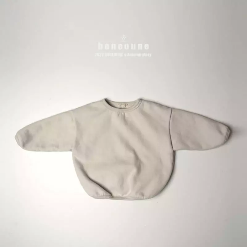 Boneoune - Korean Children Fashion - #littlefashionista - Peach Mong Fleece Piping Tee - 9