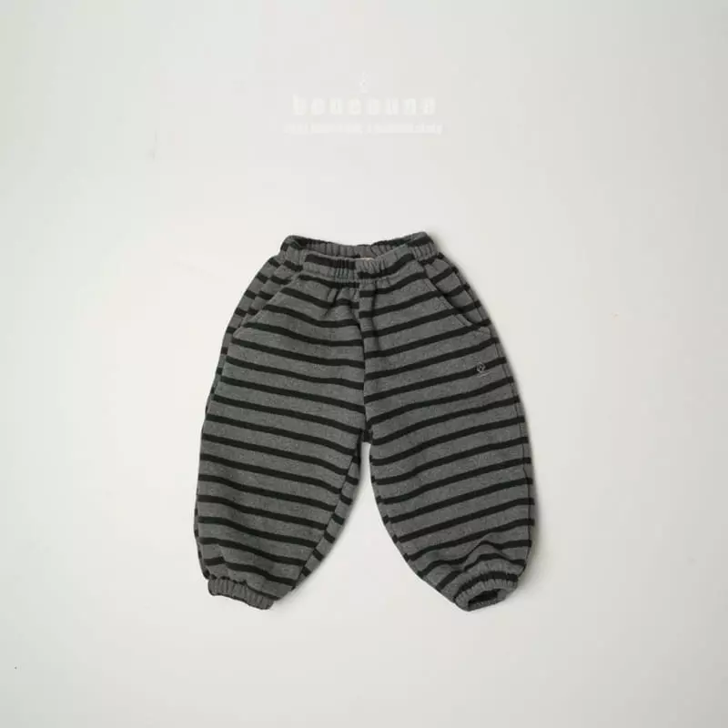 Boneoune - Korean Children Fashion - #littlefashionista - Warm Stripes Pants - 6