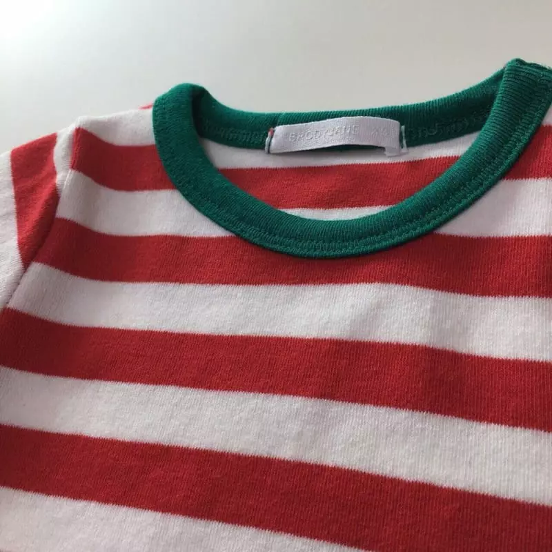 Brody Jane - Korean Children Fashion - #childofig - Christmas Stripes Set Easywear - 8