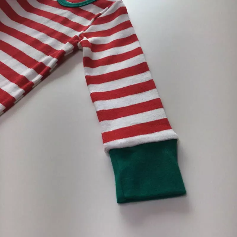 Brody Jane - Korean Children Fashion - #childrensboutique - Christmas Stripes Set Easywear - 9